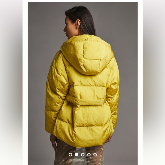 Anthropologie NWT OOF Wear Belted Puffer Jacket Size M. - Picture 2 of 11